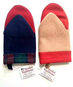 NWT Woolen Traditions Hand Mitts Set of 2 Woven by Pendelton in USA - Picture 1 of 7