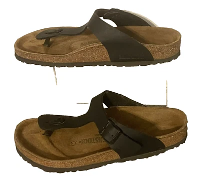 Sandalias Birkenstock Gizeh chanclas para mujer negras EU 41 US 10 zapatos cómodos Foto 1 de 4