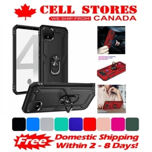 Anti-Drop Hybrid Magnetic Ring Holder Hard Armor Case for Google Pixel 4 / XL - Photo 1 sur 9