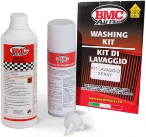 KIT PULIZIA FILTRO ARIA SPORTIVO BMC DETERGENTE 500 ml + OLIO SPRAY  MOTO AUTO - Foto 1 di 1