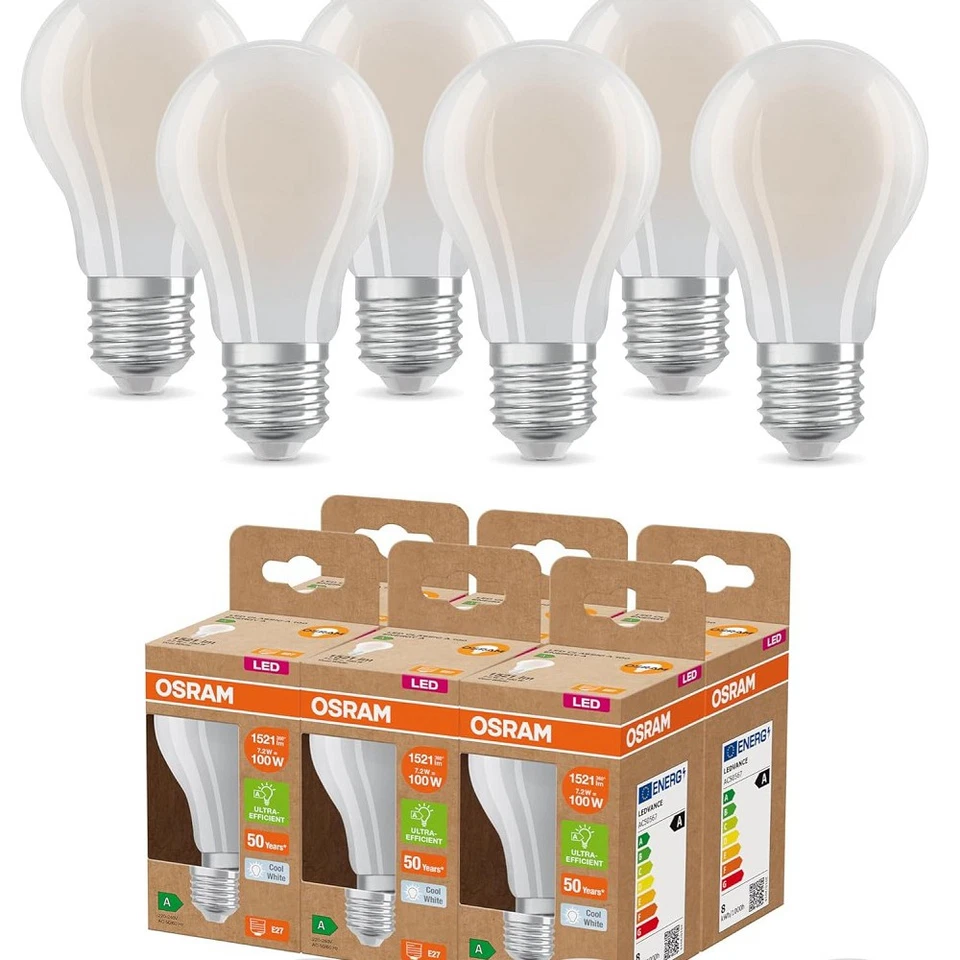 OSRAM Energy Class LED-Lampe in klassischer Kolbenform 7.2 W / 1521 lm EEK A