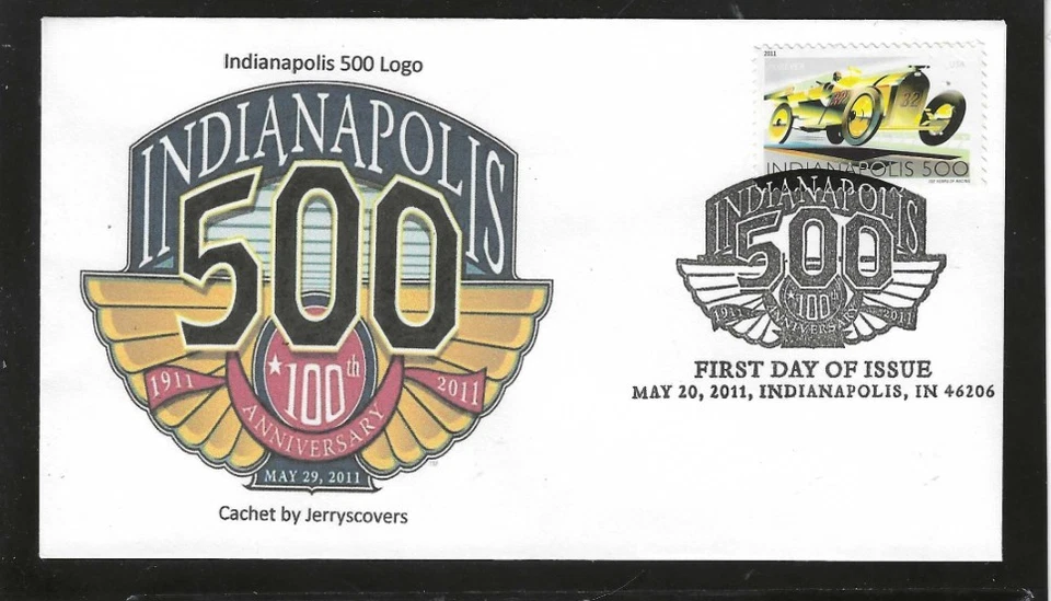 INDIANAPOLIS 500 INDY CAR RACE 2011 INDIANAPOLIS, IN JERRY'S COVERS ONLY 1 MADE - Image 1 of 1