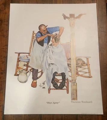 Impresión de póster Norman Rockwell 16x20 pura agonía sin marco  Foto 1 de 4