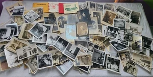 Riesiges Lot 300 alte antike FOTOs schwarz & weiß Farbe Militär Marine Menschen - Bild 1 von 22