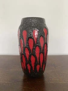 Scheurich Keramik Vase Fat Lava Erdbeere WGP pottery vintage 70er Retro Design - Bild 1 von 5