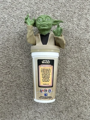 Star Wars Episodio 1 1999 Amenaza Fantasma Yoda Cup Topper Taco Bell Pizza Hut KFC Foto 1 de 4