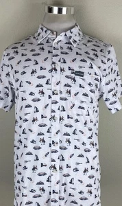 Burlebo Houston Performance Astrodome Button Up Shirt Men's Medium - Picture 1 of 8