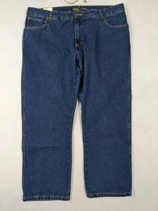 Cabelas Mens Relaxed Fit Denim Jeans Roughneck Size 42 x 30 Cotton Blue - Picture 1 of 15