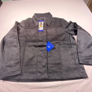 Banana Republic Hemdjacke schwarz solide Knopfleiste Damen Large Shacket neu - Bild 1 von 7