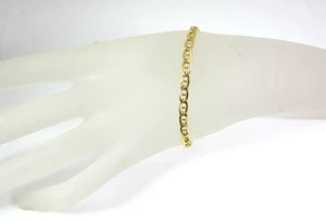 IMPRESIONANTE PULSERA DE ORO AMARILLO 10K ESTILO MARINERO CADENA (7-1/4") 3,6G - Imagen 1 de 7