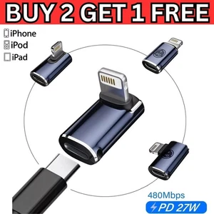 USB C Buchse auf iPhone Adapter Schnellladung für iPhone Macbook Datenübertragung UK - Bild 1 von 13