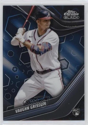 2023 Topps Chrome Black Blue Refractor /75 Vaughn Grissom #97 Rookie RC - Image 1 of 2