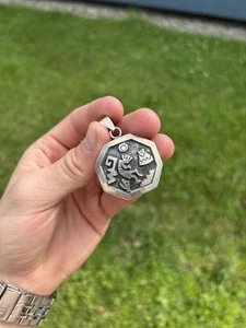 Vintage 16g Southwest Kokopelli Dancer 925 Mexico Sterling Silver Pendant Aztec - Picture 1 of 4