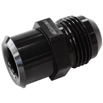 Aeroflow AF77-2012BLK Push In Valve Cover Breather Adapter -12AN AN Fitting - image 1 of 2