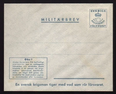 SWEDEN Mint Military Postal Cover - Image 1 of 2