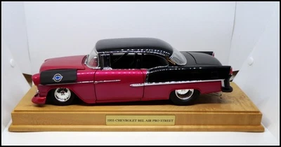Danbury Mint 1955 Bel Air Pro Street 1/16 Scale Wood Display Stand #R1376 - Image 1 of 4