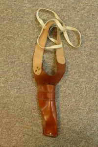 Vintage Brauer Bros. Mfg Co NS36 Browne Leather Shoulder Pistol Holster - Picture 1 of 10