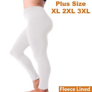  Kuda Moda Women Fleece Lined Warm Full Length Legging Pants Plus Size 1X 2X 3X