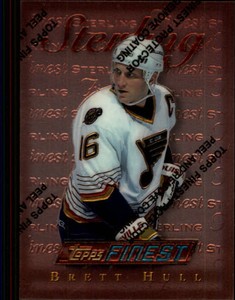 1995-96 Topps Finest Hockey #10 Brett Hull B