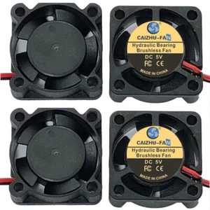 12V 25mm Mini Cooling Fan 2510 25x25x10mm 2-pin DC Small Micro Cooler 2-Pack NEW - Imagen 1 de 7