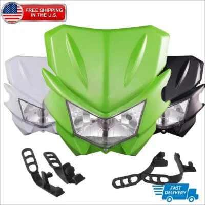 Dirt Bike Headlight Headlamp Universal for KLX110 KX125 KX450F KX250F KDX200 US - Image 1 of 4
