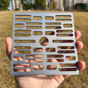 Pure Titanium Alloy Mesh Plate BBQ Bold Barbecue Round Square Plate - Picture 1 of 27