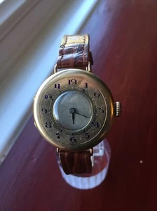 Reloj Pulsera Arthur George Rendall 1922 Extremadamente Raro Oro 9ct Medio Cazador Caballeros - Imagen 1 de 5