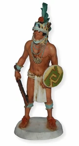 Indianerfigur Cuauhtémoc H 18,5 cm aztekischer Herrscher Castagna Dekofigur - Bild 1 von 5