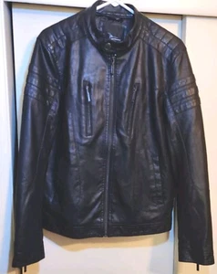 Marc Anthony Leather Jacket Black Used Small Excellent Condition  - Bild 1 von 13