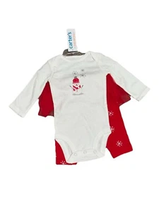 6M Carter's Just One You®️ Baby Mädchen Schneemann Tutu Koordinatenset - Rot/Weiß - Bild 1 von 3