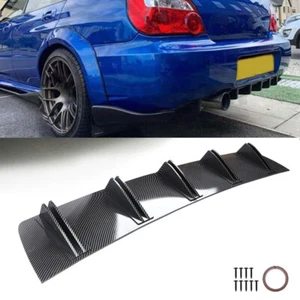 For Subaru Impreza WRX STI Car Rear Lip Bumper Spoiler Splitter Diffuser 10 Fins - Picture 1 of 11