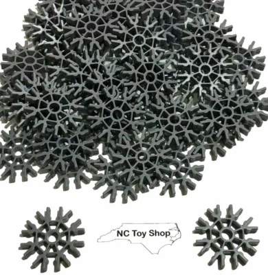 50 K'NEX Conectores Grises Raros 8 Posiciones (Tamaño Blanco) 360 Piezas Redondas NUEVO RODILLO Foto 1 de 4