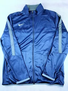 NWT Men's Nike Blue Full-Zip Training Jacket~Athletic~Size M~Track Jacket~835571 - Picture 1 of 9