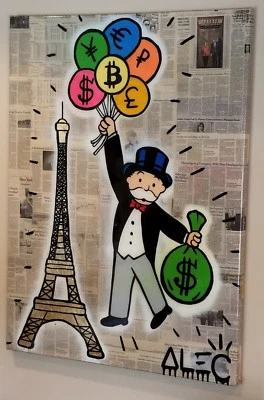 Pintura Original Alec Monopoly Foto 1 de 4