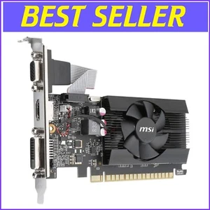 MSI GeForce GT 710 2GB Low Profile GPU - Enhance Your Gaming & Multimedia - Picture 1 of 6