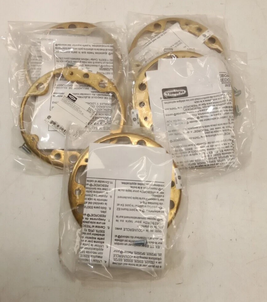 Hubbell KELLEMS S5016 Scrubshield Round Floorbox Adapter Ring Fits Pfb1