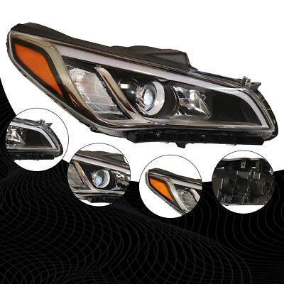 For Hyundai Sonata 2015 2016 2017 Right Halogen Headlight Passenger Side - Image 1 of 4