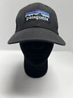 Patagonia Unisex Ball Cap P-6 Logo Trucker Snap Back Hat  Mesh Black
