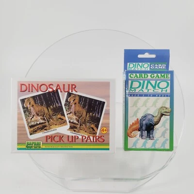 2 Dinosaur Matching Games - Mix & Match Dino & Pick Up Pairs Educational School - Image 1 of 4