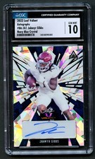 Jahmyr Gibbs BA-JG1 Leaf 2022 Valiant Autographs Navy Blue Crystal CGC 10