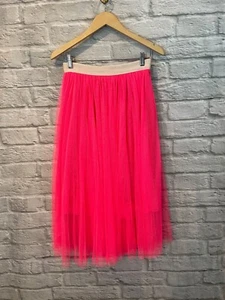 Falda para mujer Tara Jarmon rosa forrada de tul talla 40"/S/26" - Imagen 1 de 7