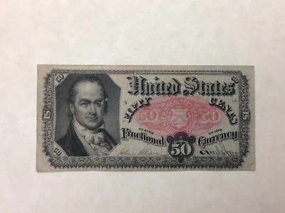 ~ US FRACTIONAL CURRENCY 50 CENTS FIFTH 5TH ISSUE - CRAWFORD - FR 1381 - Image 1 of 2