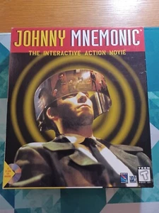 Johnny Mnemonic Interattivo Action Movie PC Computer Gioco CD-ROM Big Box CIB - Foto 1 di 10