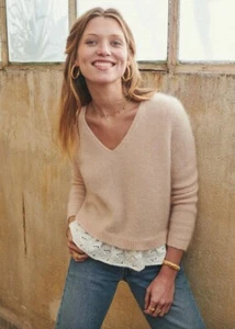 Sézane Alfred Jumper NWT, Nude, US XS - SOLD OUT - Picture 1 of 5