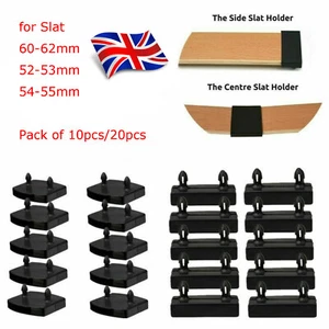 Bed Slats Cap Holders 52-55mm 60-62mm Fixings 2 Pins Sides Centre Ends Middle - Picture 1 of 26