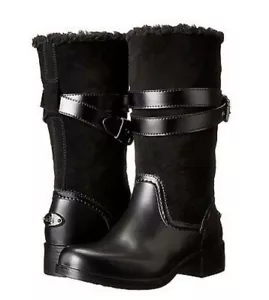Coach stivali scarpe donna tg 9 B nero Zena A9172 7200008/J14 shearling scamosciato MA - Foto 1 di 20