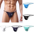 Cotton Men's Win Seamless Thong Underwear with Japanese Sumo Rope Design