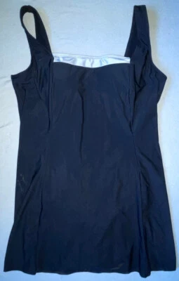DAMEN GRÖSSE 14 SCHWARZ-WEISS DETAIL BADEKLEID MIT TASSEN BPC AUSWAHL BONPRIX - Bild 1 von 4