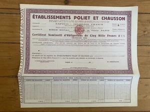 Etablissements POLIET & CHAUSSON (H1) - Picture 1 of 1