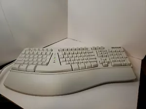 Vtg Microsoft Natural Keyboard Elite (X03-51763) TESTED WORKS GREAT PS/2 -USB - Picture 1 of 9